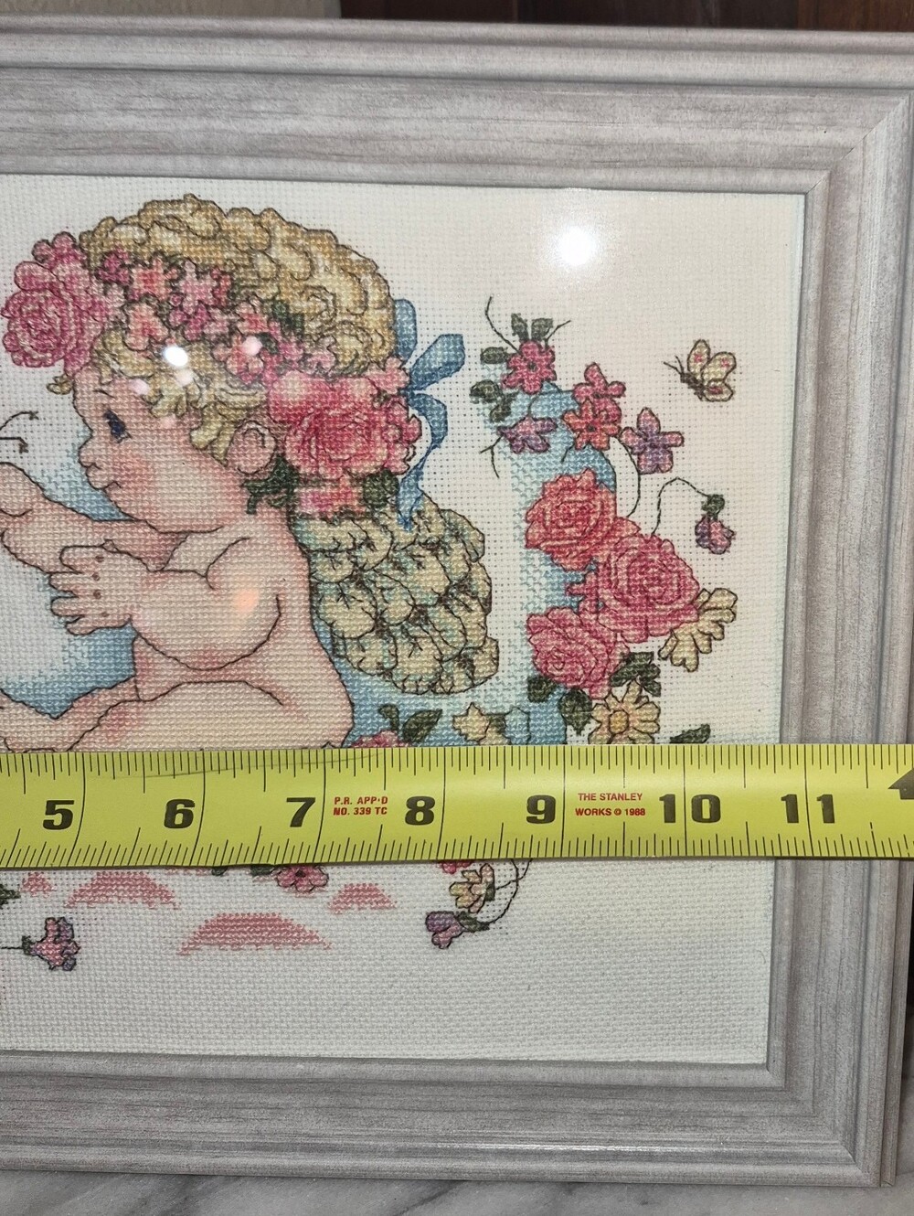 Framed Cross-Stitch piece of the "Dreamsicles Butterflies" design - Picture 4 of 6